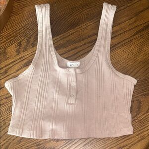 Garage Ribbed Crop Tank Top
